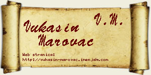 Vukašin Marovac vizit kartica